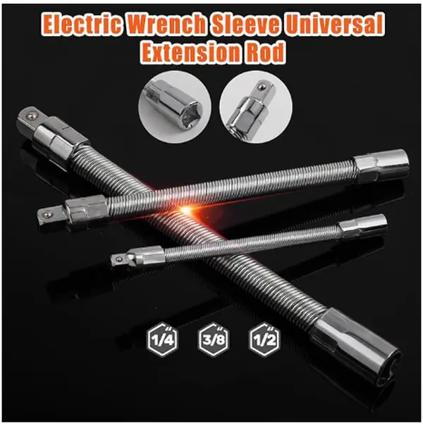 Adjustable Universal Socket Wrench Kit – Flexible Design for Car, Home, and Office Maintenance Tasks