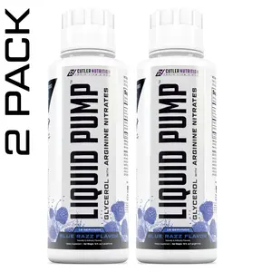 Liquid Pump Cutler Nutrition Healthcare Caffeine Free Pre-Workout Supplement with Glycerol for Muscle Pumps and Hydration and Arginine Nitrates for Nitric Oxide Boosting  Dietary Fitness - 2 Pack