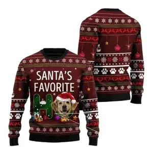 Golden Retriever Santa’s Favorite Ho Ugly Christmas Sweater for men and women