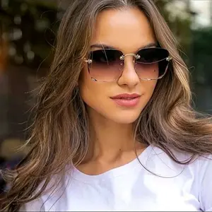 Lentes Modernos Sin Marcos Moda 2024 - Gafas de Moda para Mujer y Hombre
