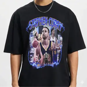 Stephen Curry Old School Basketball Fan Gift T-Shirt