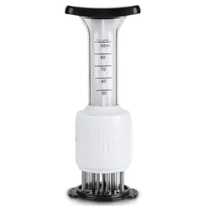 Stainless steel Marinade Meat Injector, Marinade Tenderizer Injector Needle Flavor Syringe Cooking Meat Poultry Turkey Chicken BBQ