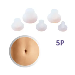 Silicone Belly Button Plug – Post-Surgery Navel Support | 3-Piece Recovery Set (Lipo, Tummy Tuck, Hernia)