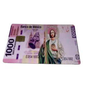 San Judas Skin for Debit/Credit Card with Small Chip - Protect Your Card from Unwanted Scans