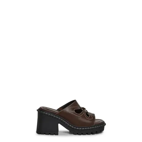 Feeling Good Platform Mules - Brown