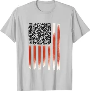 Funny Code QR flag Trumpps QR Funny vintage T-Shirt