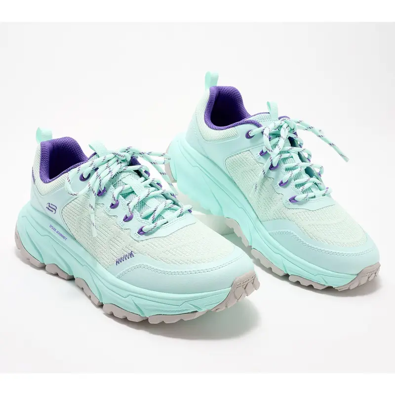 Skechers D'Lux Journey Knit Lace-Up Sneakers - Verbena