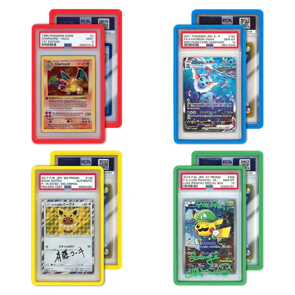 PSA Graded Card Bumper Guard Protector - Multiple Colors PSA Graded Card Bumper Guard Protector - Multiple Colors