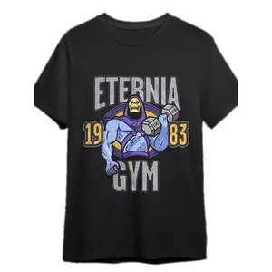 Skeletor Face Eternia Gym 1983 T-Shirts 340383 funny Men’s Short Sleeve Graphic T-shirt Collection Made in USA