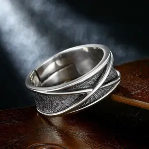 Retro Time Space Goku Black Ring Punk Gothic Open Ring For Men Handmade Unisex Jewelry Accessories Anime Lovers Gift Handcrafted Openwork Ring