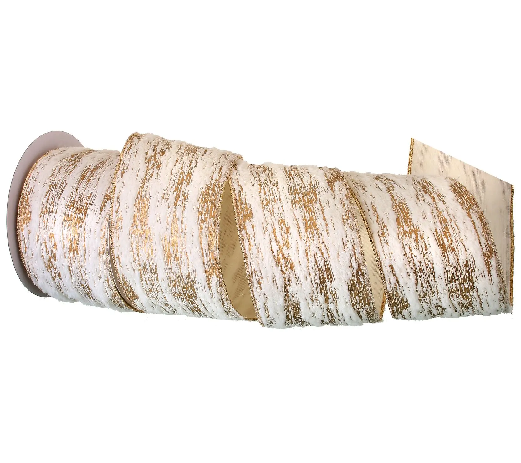 4"X10y Birch Wired Ribbon by Valerie 4"X10y Birch Wired Ribbon by Valerie
