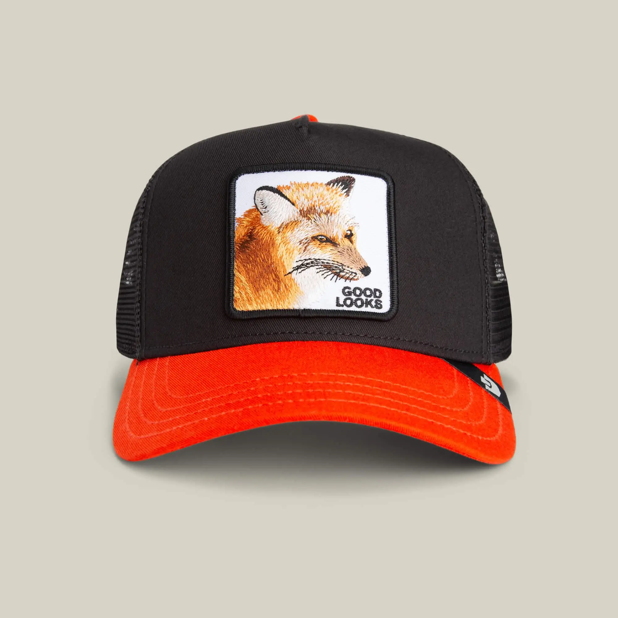 Goorin Good Looks Fox Trucker Hat, VOID / BLAZE, One Size, Unisex