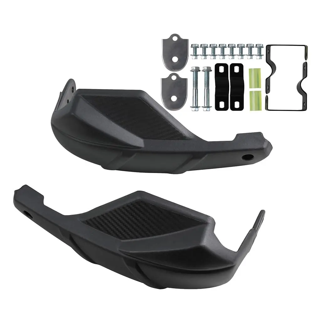 A Pair 7/8 Inch 22mm Handguards Hand Guards Brush Bar Black Handlebar Tube Anti Fall Protection Cover for ATV UTV Go Kart Quad Buggy Dune 4 Wheelers Dirt Bike Pit Bike Offroad Dual Sport Motorcycles