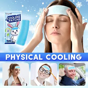 5pcs Soft Gel Ice Patch, Ice-cold/Comfortable/Fit, Good Viscosity, Best Choice for Physical Cooling, Essential for Home Travel, Cooling Stickers, Individually Packaged