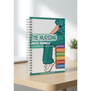 The Nursing Mega Bundle 600+ Pages – Spiral Nursing Study Guide for Med Surg, Pharmacology & NCLEX Prep