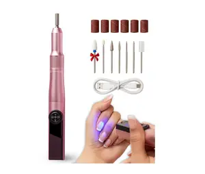 2-in-1 Electric Nail Drill & UV Lamp – 35,000 RPM for Acrylic & Gel Nails Manicure Cutics