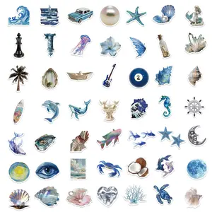 50 Colorful Sticker Pack, Various Designs, Panda, Astronaut, Underwater Creatures, Frog Fairy, Dinosaur, Ballet, Creative notebooks, laptop and phone cases, mugs, luggage decorations, 3cm-7cm, suitable for gifts and party DIY