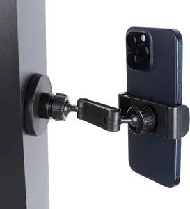Gym  Phone Holder Mount Attach to Metal Surface, 360 Rotatable Heavy Duty  Phone Mount for Gym Workout Record, Compatible with , , All Cell Phone