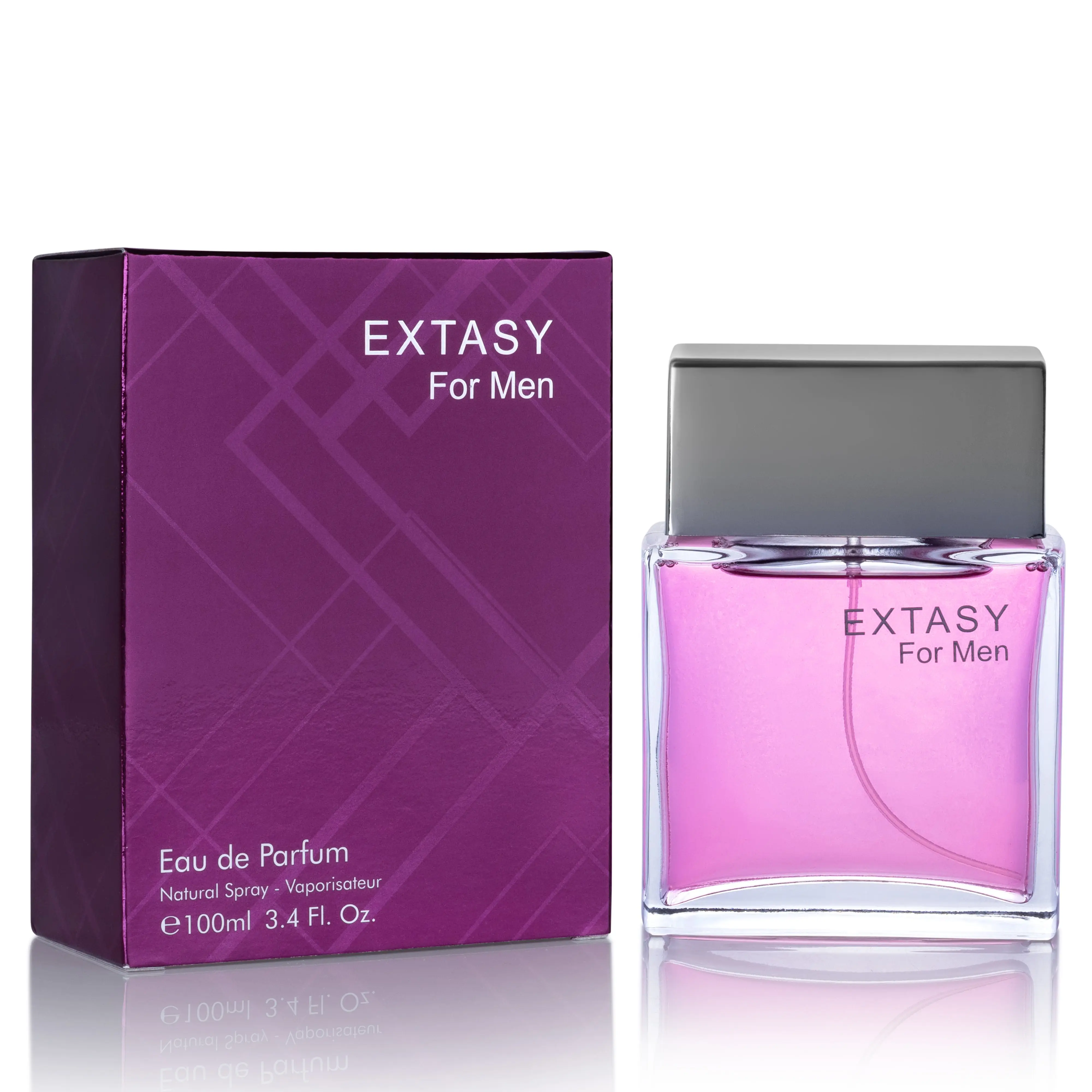 Urban Collection Extasy Eau de Parfum for Men, Bold and Long Lasting Woody Fragrance with Ginger, Suede & Patchouli, 100ml, Long Lasting Fragrance, Single Item, Signature Scent, Adults, Cedar, Spicy, Amber, 3.4 Oz, 24 Months, Distinct Woody Aroma, Ginger,