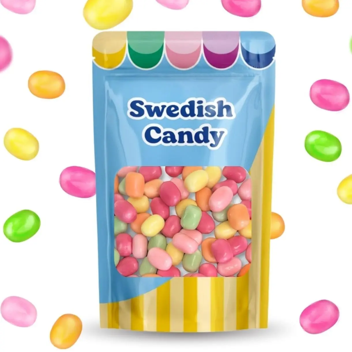 Kastanjer - Kracher - Sour Fizzy Beans Assorted Colors Chewy Candy Shells with Fruity Filling (1 LB)