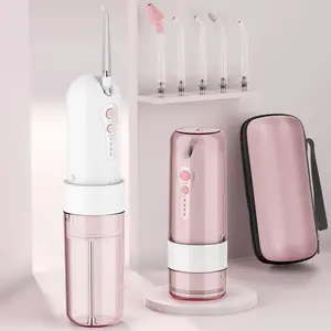 KOOVON Water Dental Flosser Cordless with Travel Case for Teeth Cleaning, Portable Oral Irrigator Rechargeable Waterproof, Druable water flosser teeth Lightweight Durable