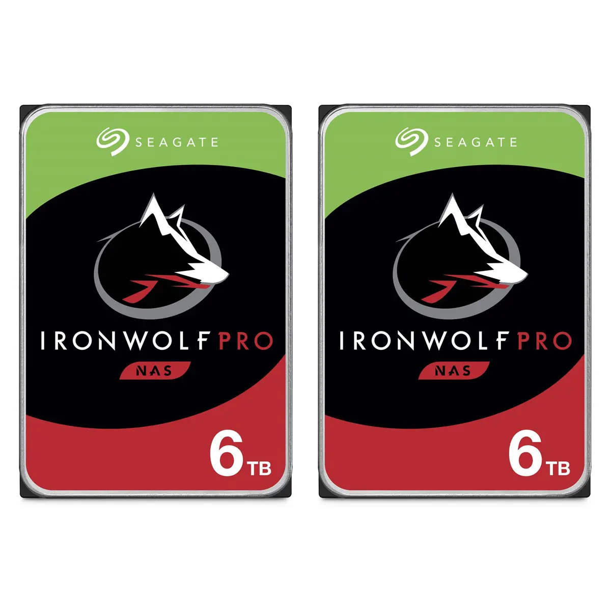 Seagate IronWolf Pro SATA III 3.5" Internal NAS Hard Drive, 2-Pack