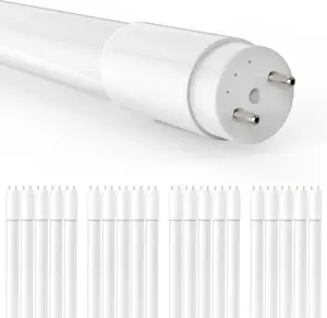JESLED 20Pcs T8 LED Tube Lights 4Ft G13 bi-pin 14W 5000K Hybrid Single Double End Powered Plug and Play Ballast Bypass Type A+B 4 Foot T10 T12 Fluorescent Replacement Garage shop office Warehouse Ceiling Commercial Lighting Shatterproof