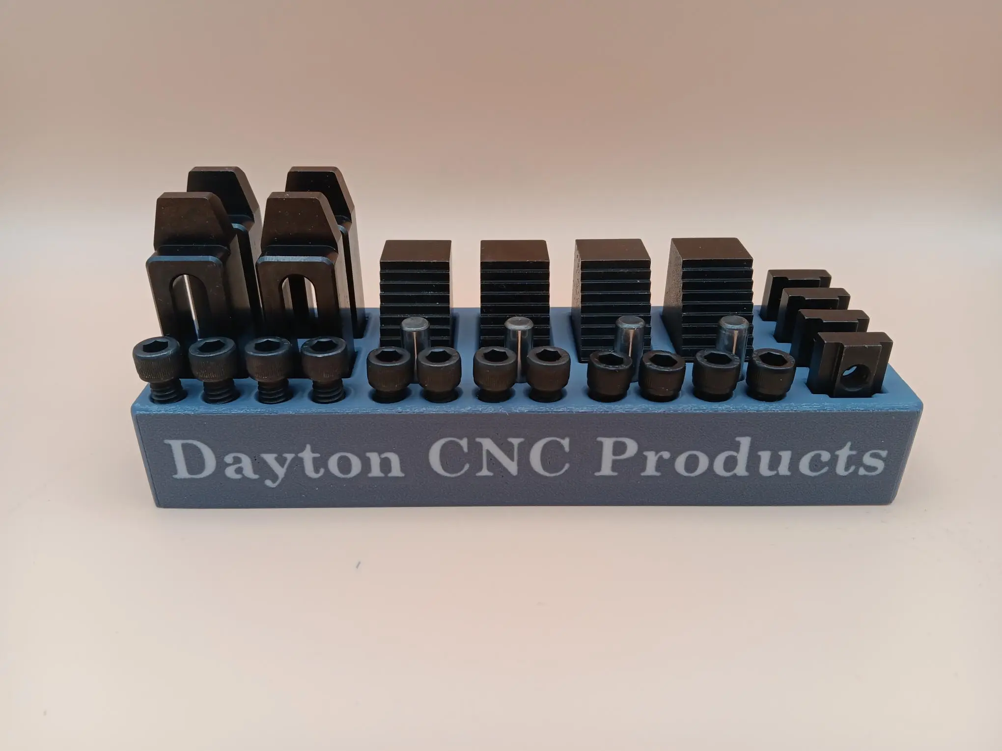 T-Slot Table Clamp Set with Organizer, 1/4"-20