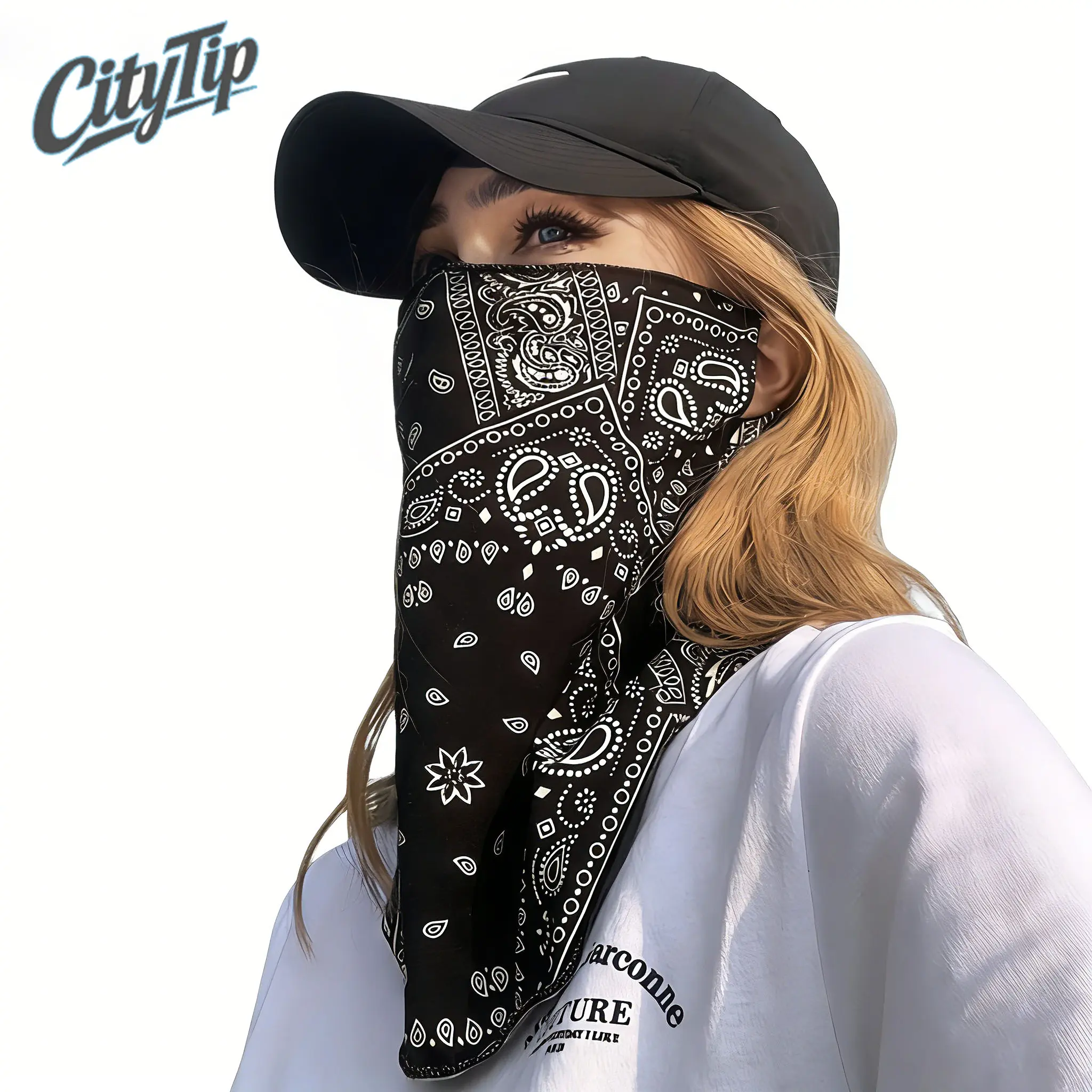 4 Pack Black Polyester Neck Gaiters, Versatile UV Sun Protection Face Coverings, Breathable Windproof Face Mask Bandana for Men Women Outdoor Biking Climbing Hiking Camping Daily Wear