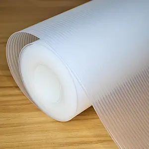 NEW Shelf Liners 24 in x 30 ft EVA Drawer Mats, Non-Adhesive Cupboard Protector, Kitchen Cabinet Lining Fridge Liner (Clear Stripe, 61x915cm)