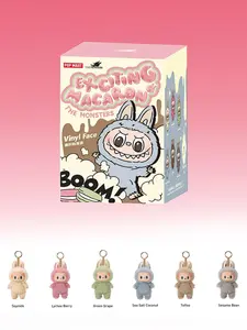 Pop Mart Labubu The Monsters EXCITING MACARON Blindbox 1 Box Halloween Christmas Holiday Gift