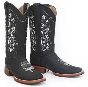 Women's Rodeo Boot Nobuck - Black