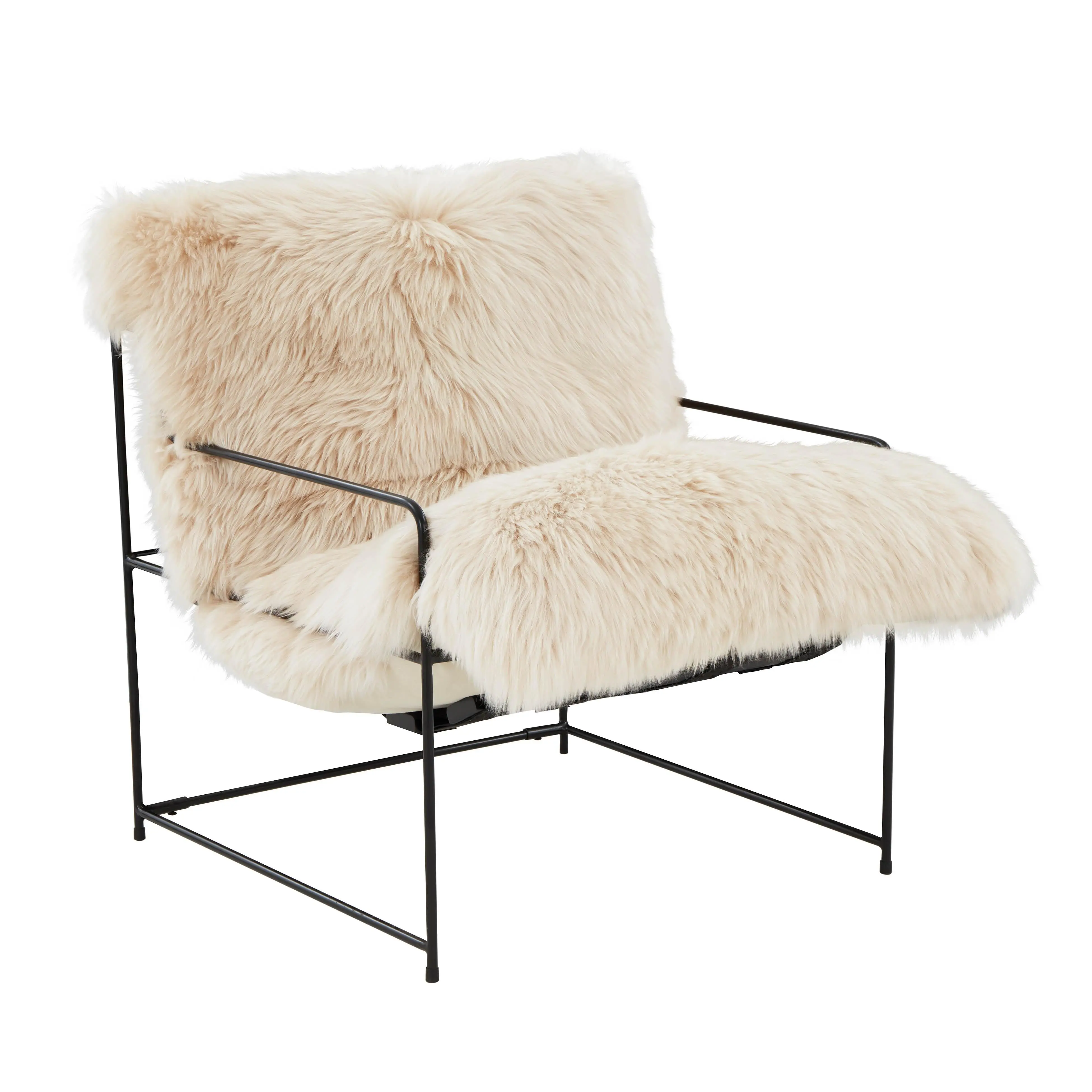 Kimi Genuine Sheepskin Accent Chair Kimi Genuine Sheepskin Accent Chair