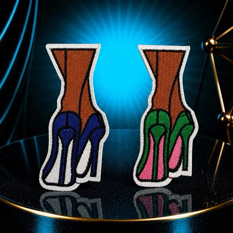 Iron-On High Heels Patch, 2-Piece Set