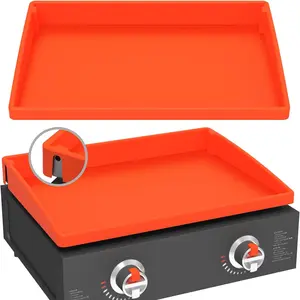 Silicone Griddle Mat Cover for Blackstone - 22 Inch True All-Encompassing Coverage Heavy Duty Food Grade Grill Buddy Mat, All Season Cooking Surface Protective Cover