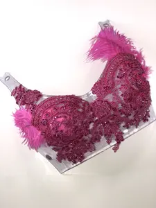 Pink Embellished Breast Plate