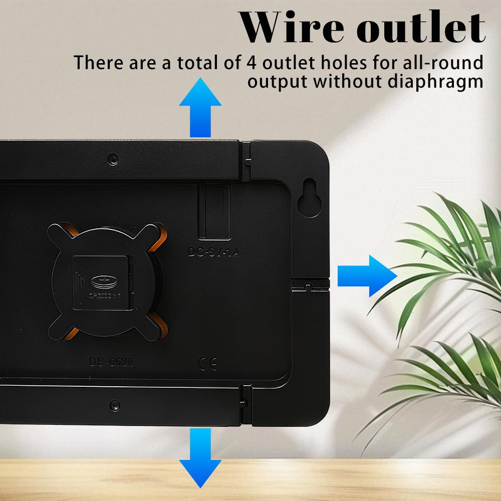 Digital Wall Clock, 13" Large Display Digital Clock with Remote Control, Auto-Dimming Wall Clock with Night Light, DST, Date Week,Temp for Living Room, Bedroom, Decor