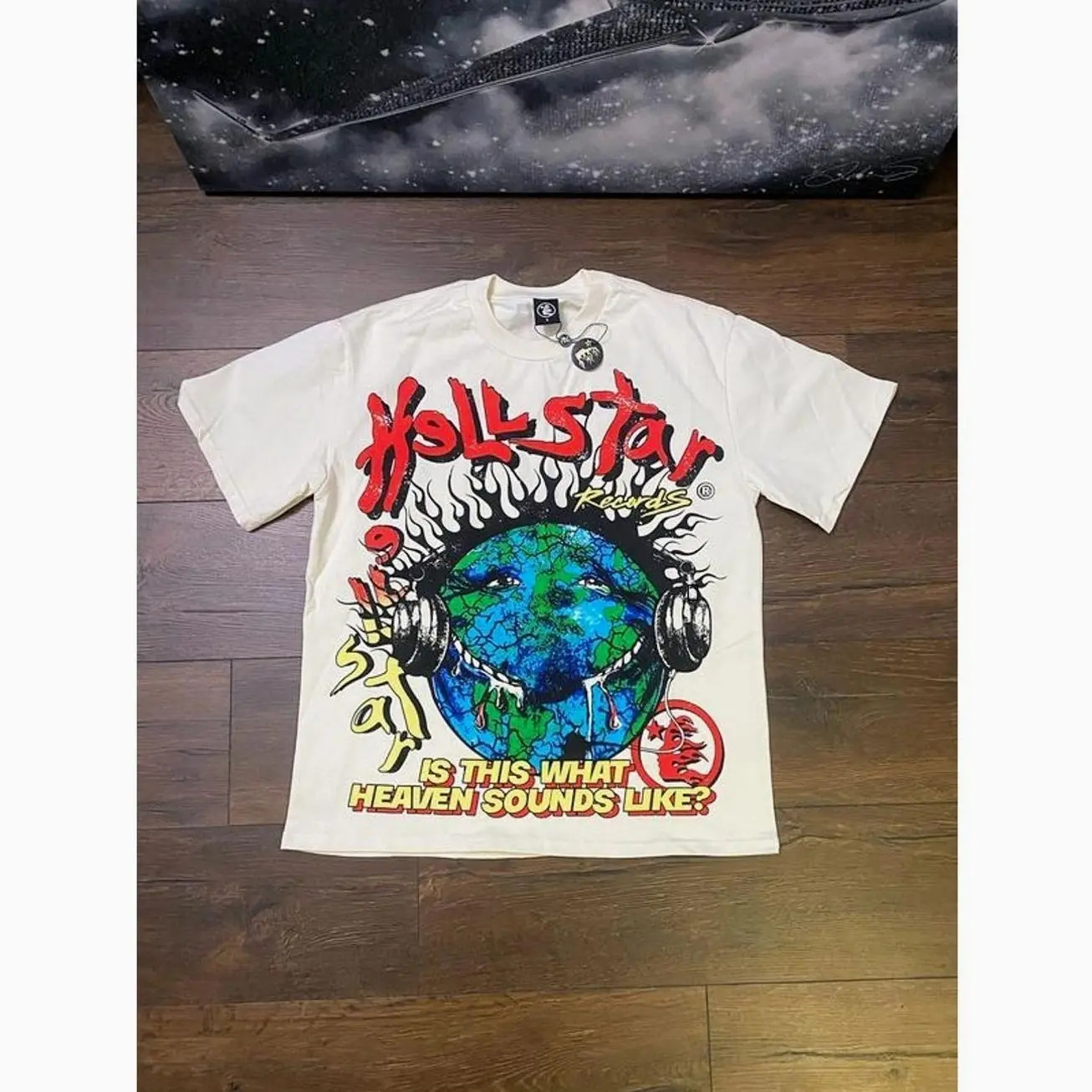 Hell-star Is This Heaven Sound Like Y2K Aesthetic T Shirt, Harajuku Tee, Goth Punk T-Shirt, Alternative Clothing, Y2k Graphic Shirt, Shirt, Cotton Shirt, Vintage Shirt, Crewneck Shirt, Streetwear, Oversized T-Shirt, Gift for Him/Her Cotton Tee MPC