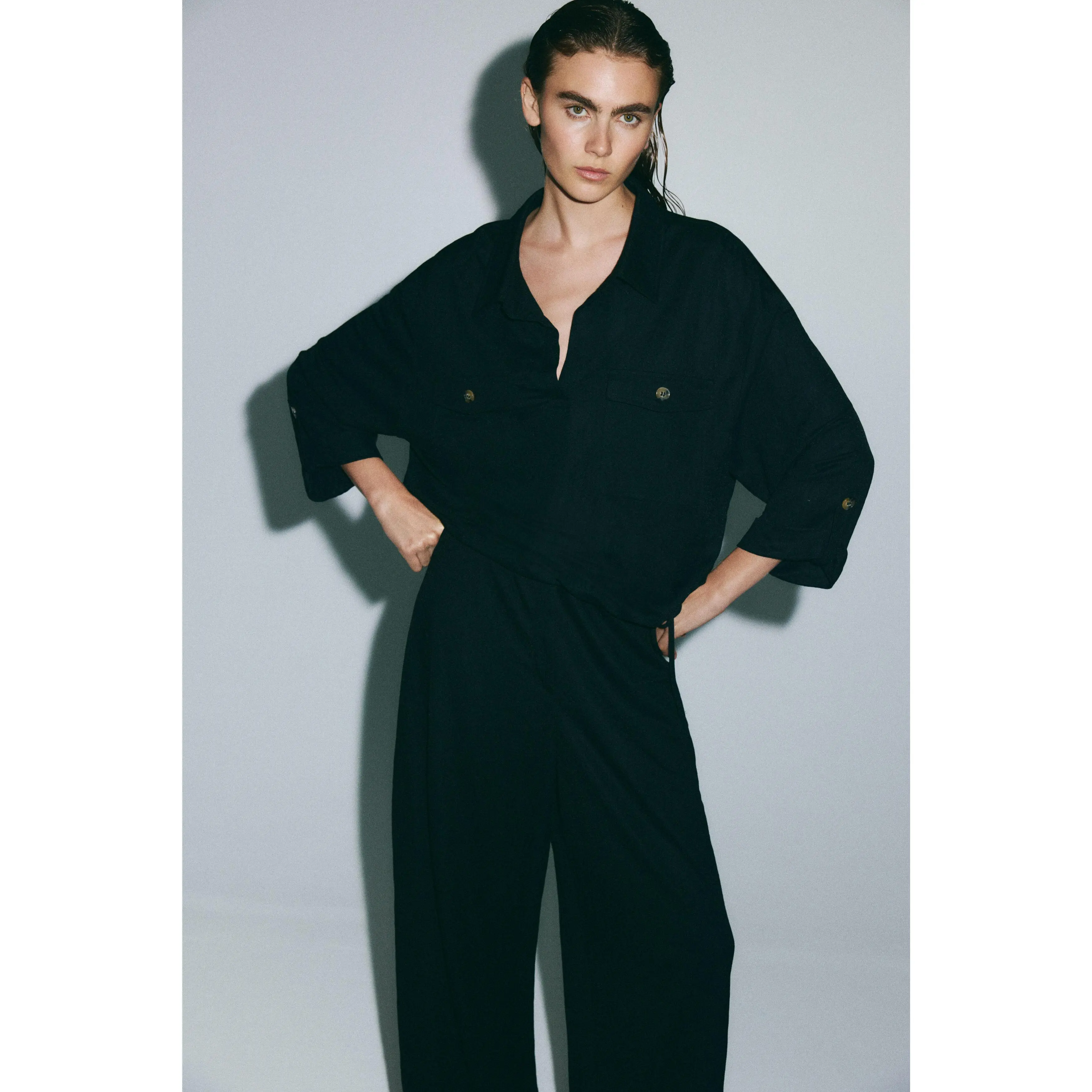 H&M Piqué popover shirt