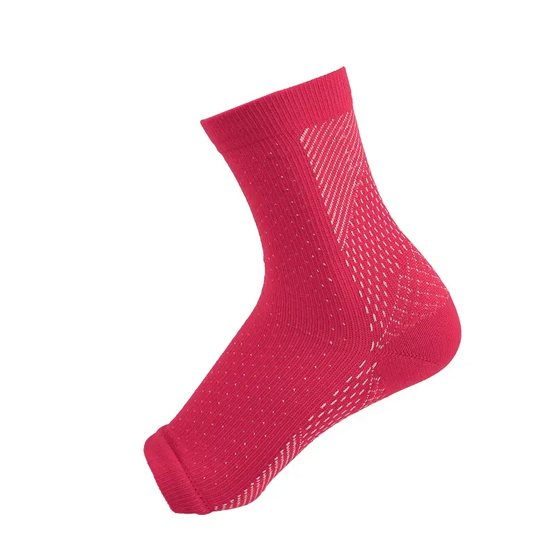 Ankle protection socks in rose red