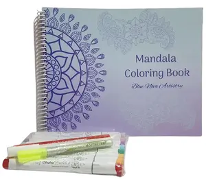 Mandala Coloring Book: Bold, Easy Designs + Ohuhu Marker Bundles
