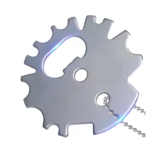 Multi-functional BBQ Grill Scraper, Stainless Steel Grate Cleaning Tool with Bottle Opener, Compact Outdoor BBQ Accessory for Grill Maintenance