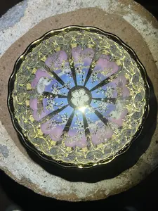 Luminous Golden Cup with Bird's Song and Flower Fragrance teacup