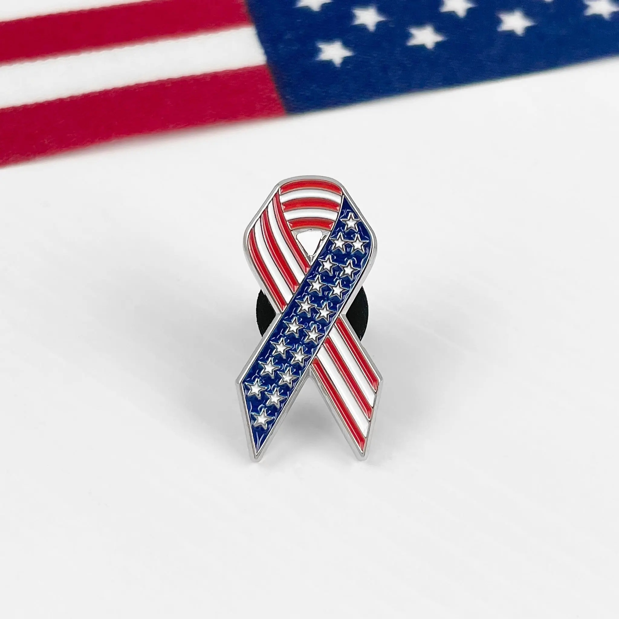Cute American Ribbon Pin