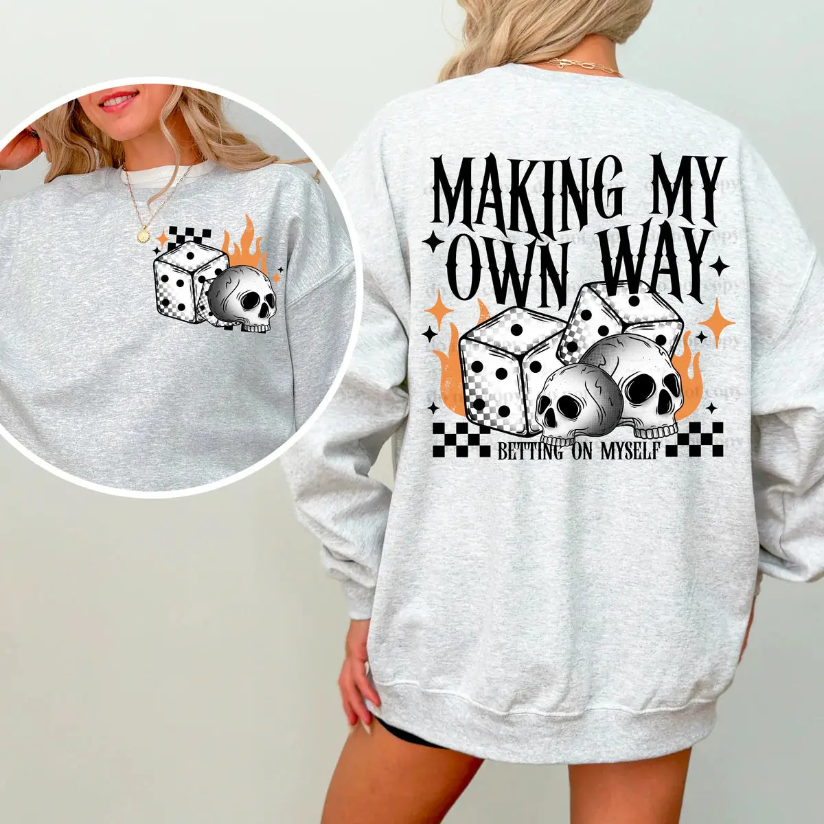 Making My Own Way For Myself Women's Graphic Crewneck