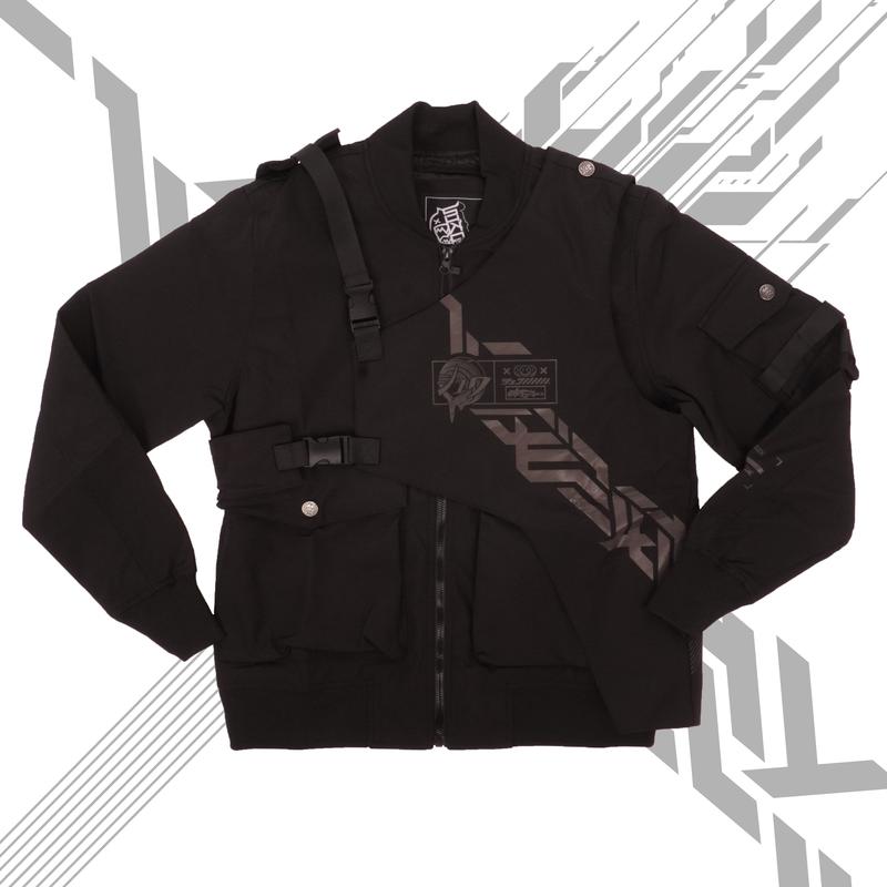 [SHWA] TB-01 Techwear Style Speed Black Bomber Jacket - FINAL SALE (No return or exchange)