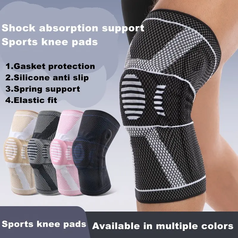 1PC Compression Knee Pad – Patella + meniscus support with impact protection. For cycling, basketball, outdoor sports. Knee Compression Sleeve, Knee Brace Sleeve, Sports Knee Pads