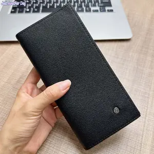 2026 new men's wallet fashionable long multi-card ultra-thin soft leather large capacity hand wallet