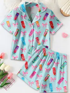 Alani Pajamas Set, Alani Energy Drink Sleepwear, Satin Loungewear For Women, Alani Lover Gift For Her