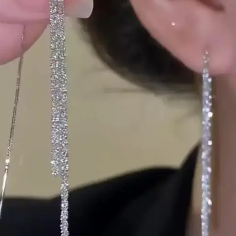 Long Tassel Design Dangle Earrings, Fashionable Jewelry for Women, Daily Clothing Decor, Trendy All-match & Exquisite Jewelry for Birthday Gift, High Quality Earrings, Jewelry Gifts, Dangly Earrings